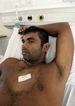 Pvitana in hospital