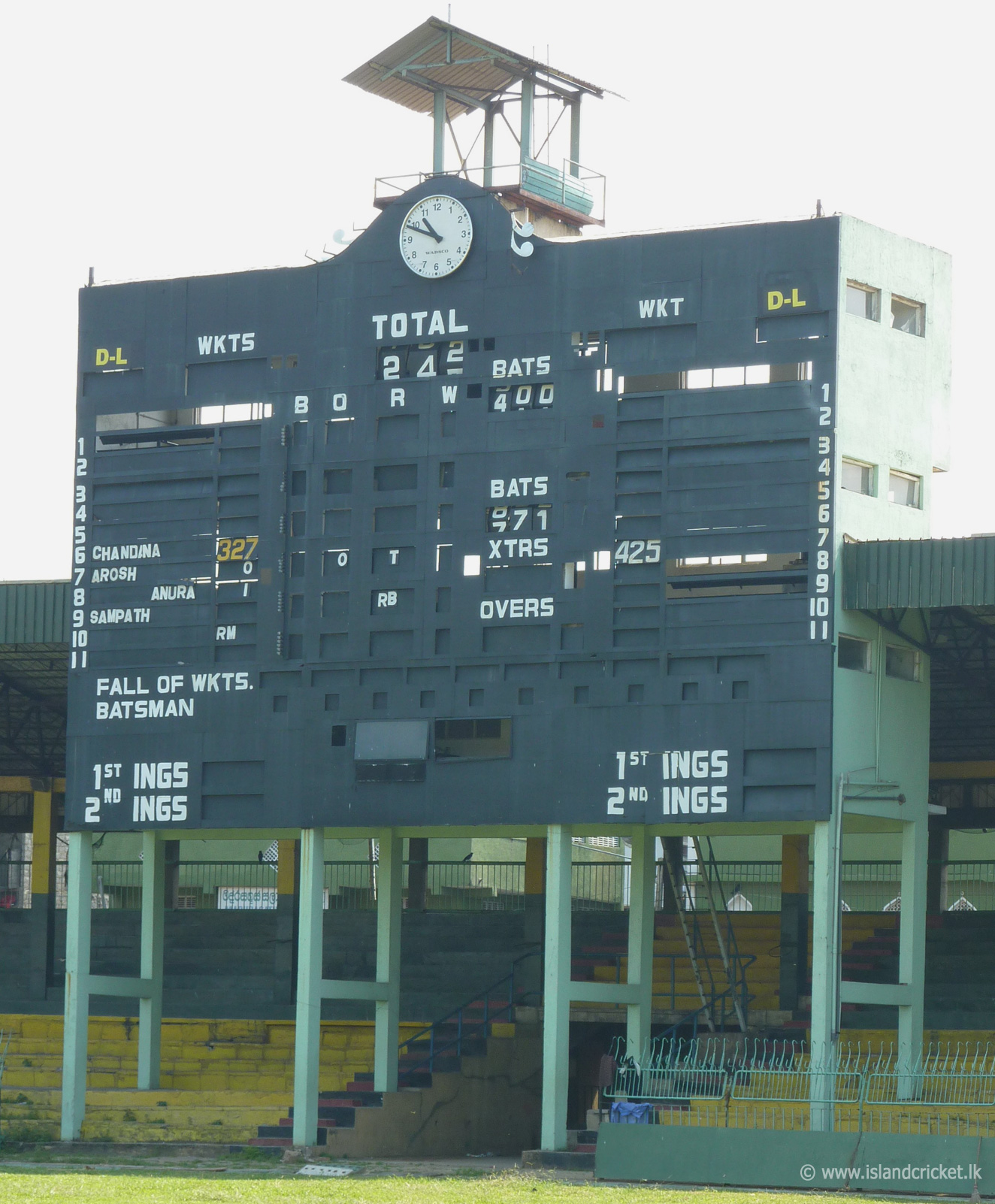 Scoreboard Island Cricket