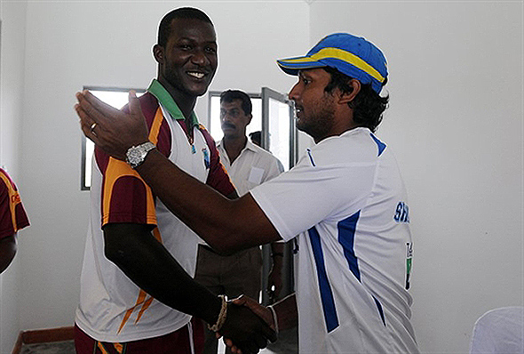 IC10546.jpg Kumar Sangakkara and Darren Sammy