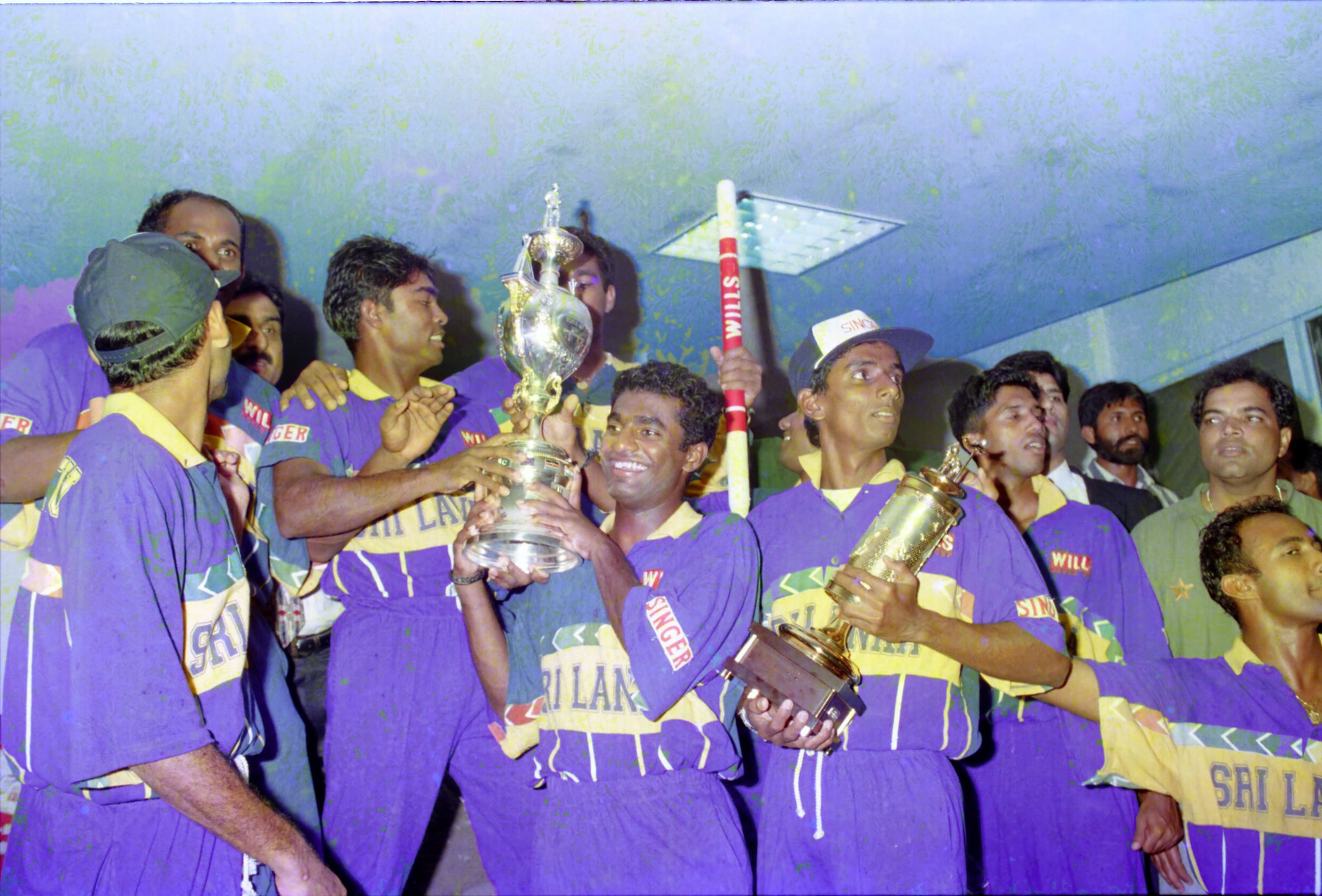 Sri Lanka celebrate 1996 Cricket World Cup win