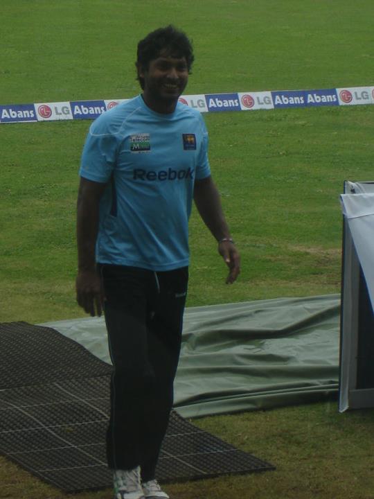 Kumar Sanakkara smiles