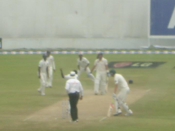 Rangana Herath bagging his 5th wicket vs Aus at Galle