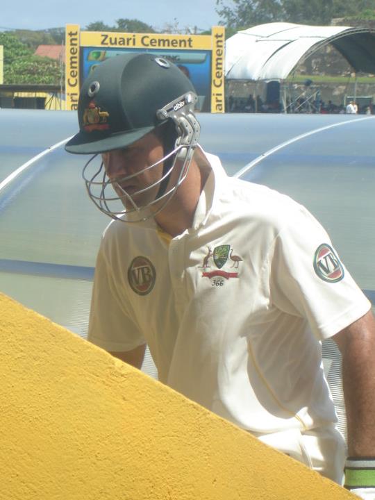 Ricky Ponting back in the pavilion