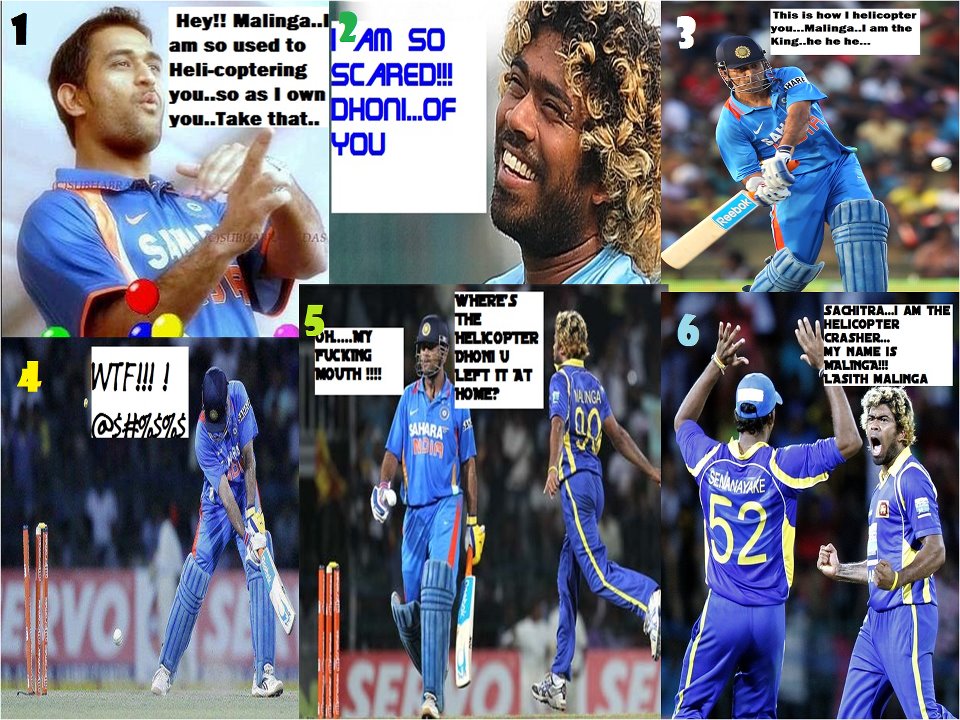 Malinga vs Dhoni battle