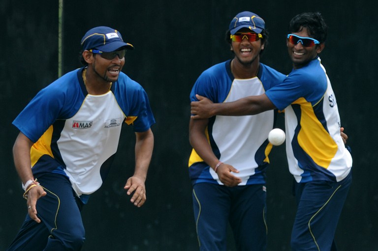 000_Del6151362.jpg Dinesh Chandimal, Jeevan Mendis and TM Dilshan