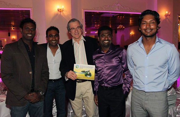 1F.jpg Sri Lankan cricketers at a charity fundraiser in Australia