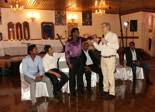 3F.jpg Sri Lankan cricketers at a charity fundraiser in Australia