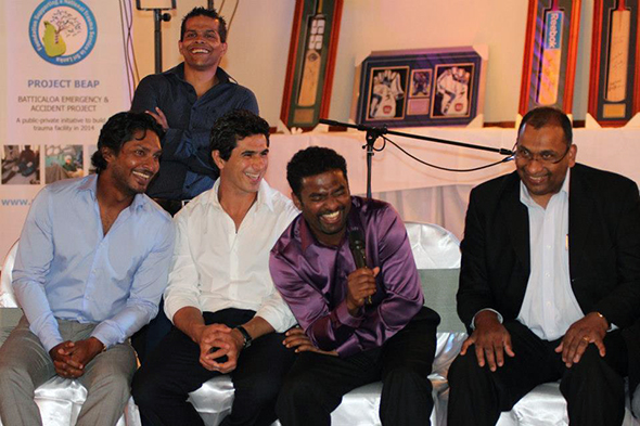 4F.jpg Sri Lankan cricketers at a charity fundraiser in Australia