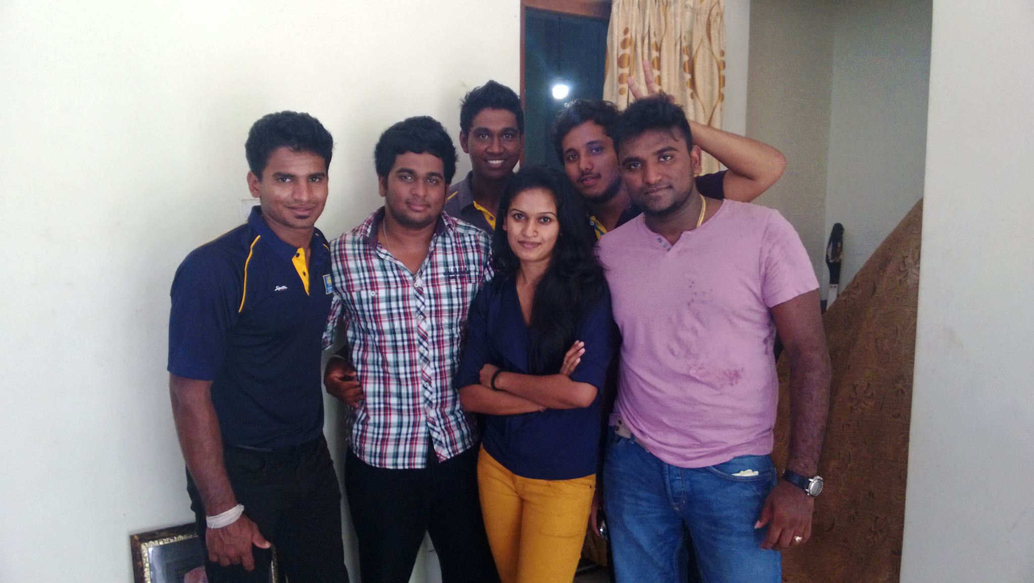 Kusal Perera With Friends And Fans Island Cricket