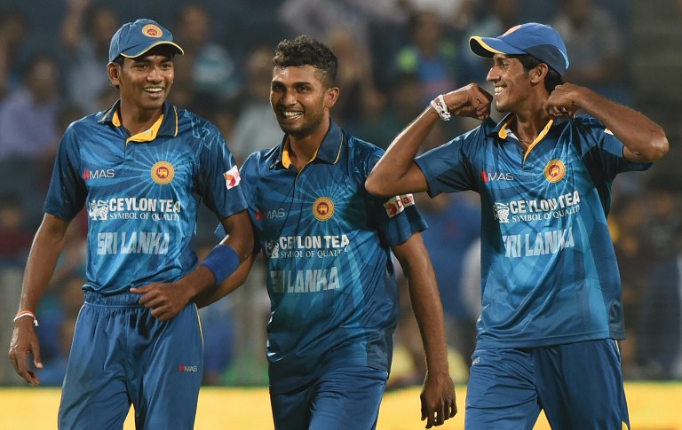 000_del8401433.jpg Dusmantha Chameera (L), Dasun Shanaka (C) and Kasun Rajitha