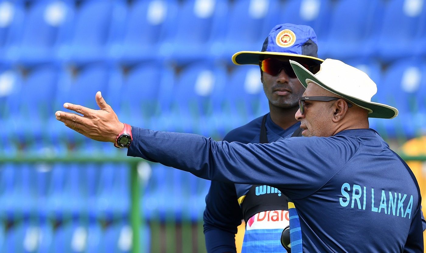 Sri Lanka cricketer Angelo Mathews and Chndika Hathurusingha