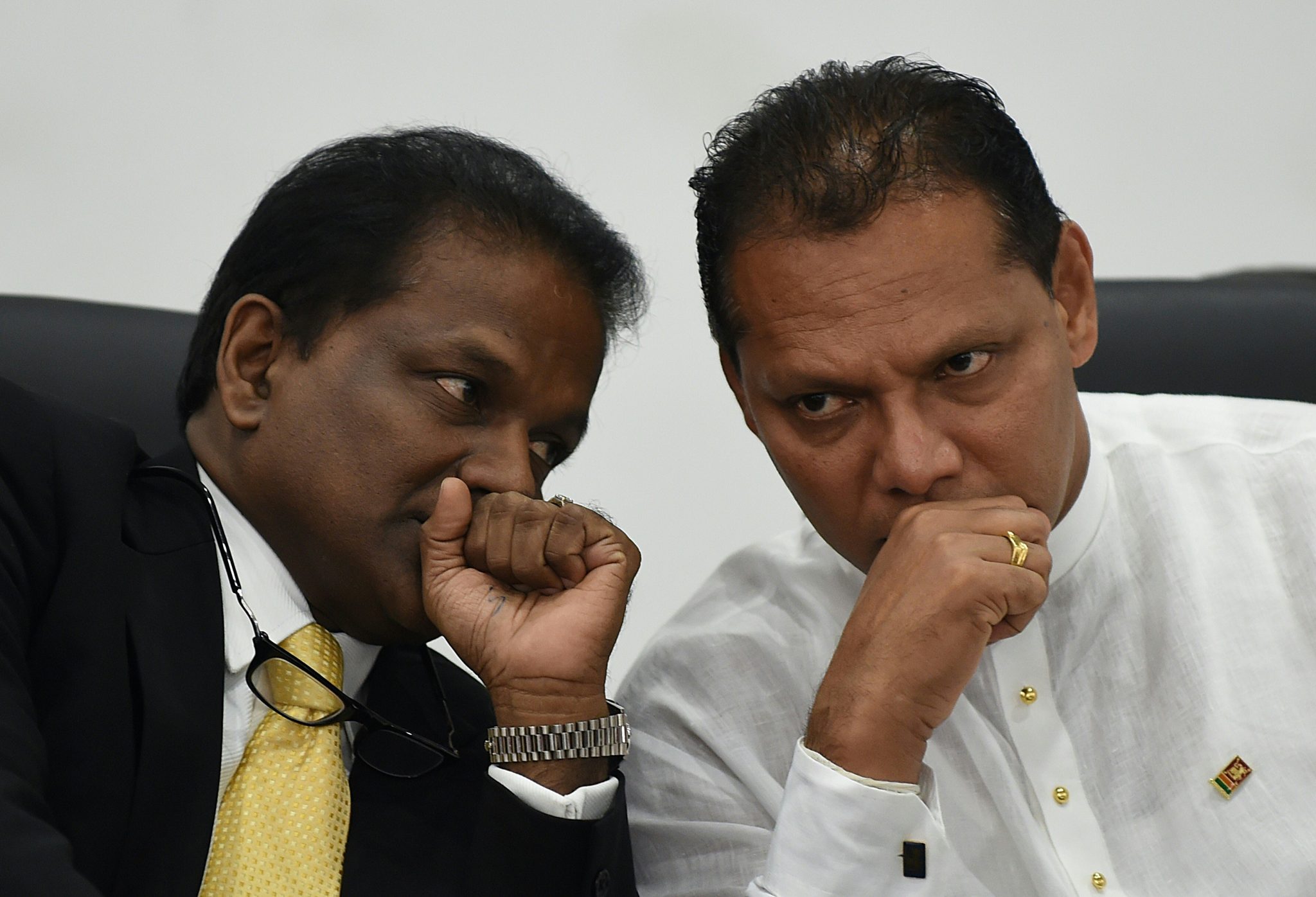 Thilanga Sumathipala and Dayasiri Jayasekara
