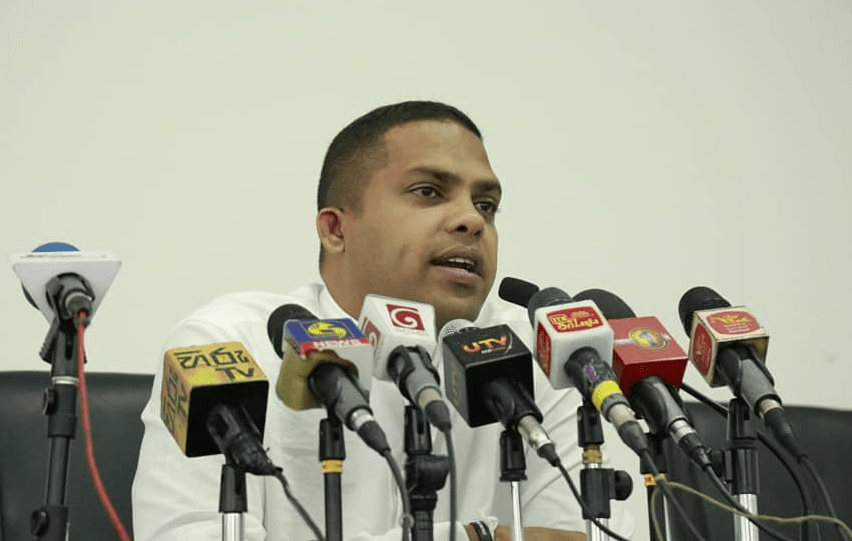 Sri Lankan sports minister Harin Fernando