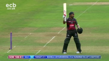 Mahela Jayawardene century Somerset County Cricket Highlights
