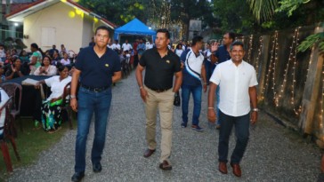 Sri Lanka cricketers Roshan Mahanama, Rangana Herath and Chaminda Vaas