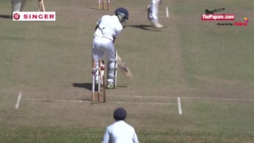 Watch Trinity College fast bowler Ruvin Peiris wreck Nalanda College's batting