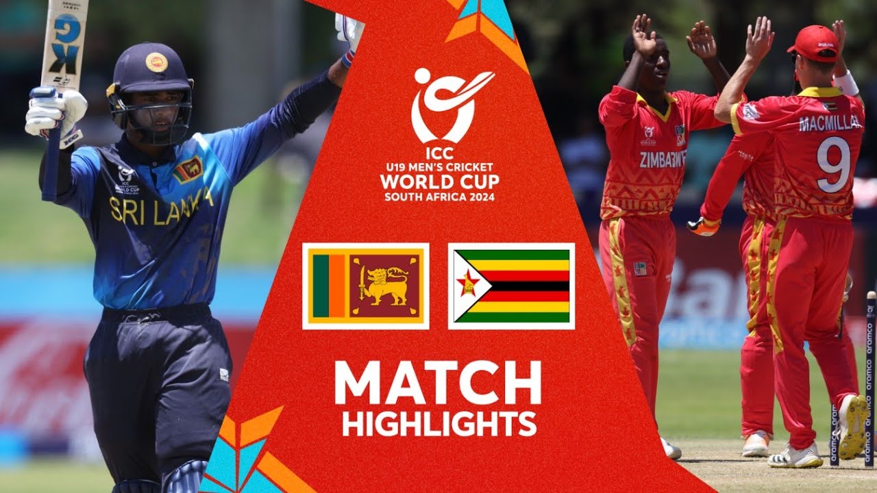 Sri Lanka v Zimbabwe Match Highlights U19 CWC 2025